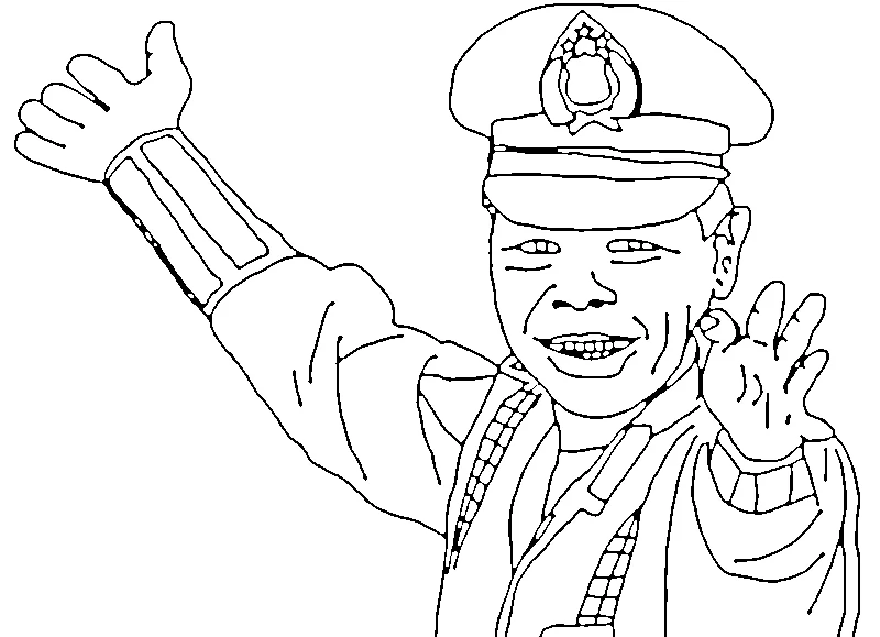 Gambar Gambar Mewarnai Polisi Indonesia 2 siap untuk diwarnai